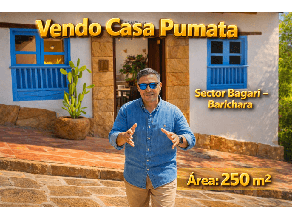 Vendo casa Barichara Sector Bagari abierto Casa Pumata - 1