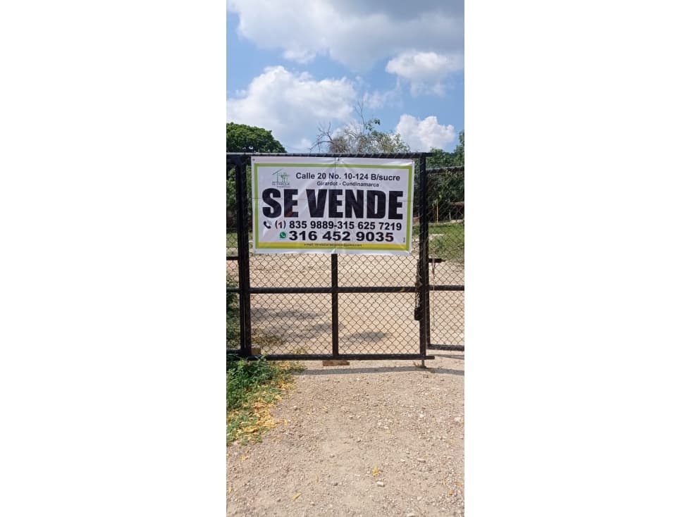 SE VENDE GRAN LOTE EN LA VÍA GIRARDOT - TOCAIMA - 1