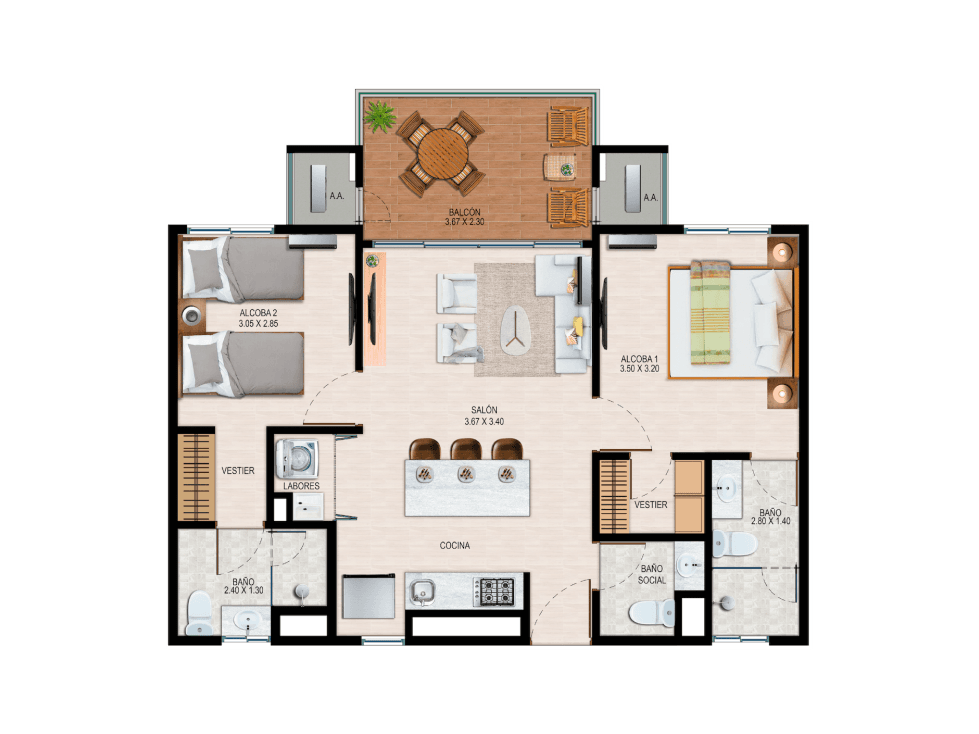 Punta Marina Beach, Apto primera linea de Mar - 1