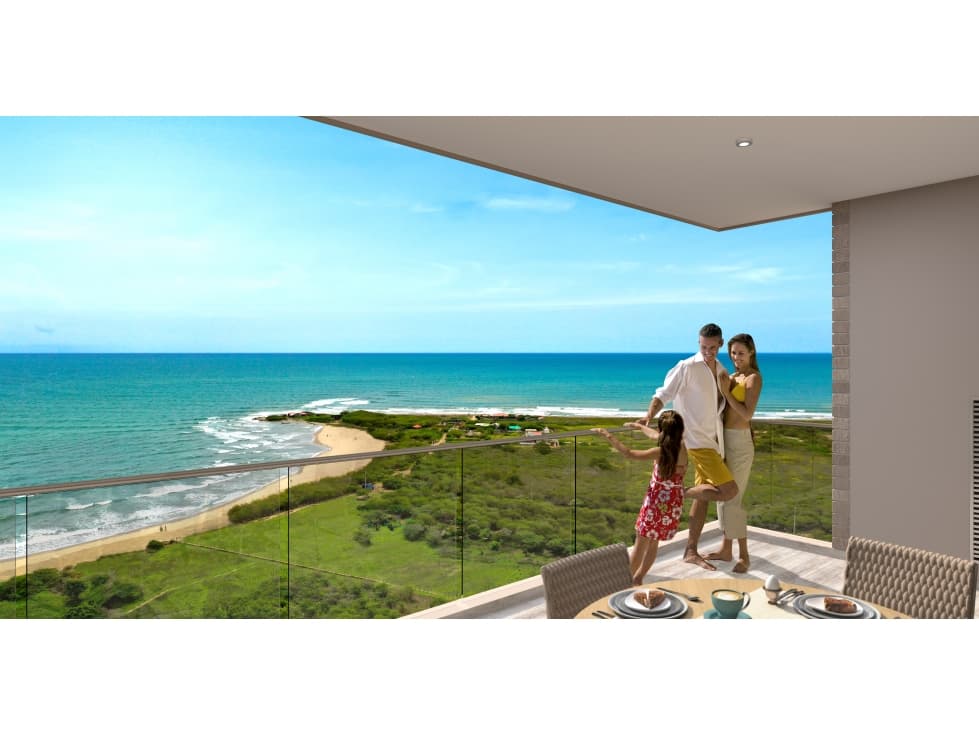 Apartamento en primera linea de mar entre Barranquilla y Cartagena - 1