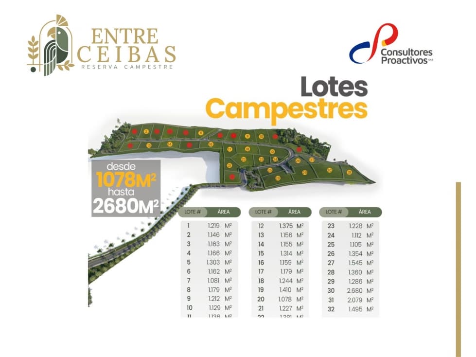 VENTA DE LOTES EN RESERVA CAMNPESTRES ENTRE CEIBAS - TULUA - 1