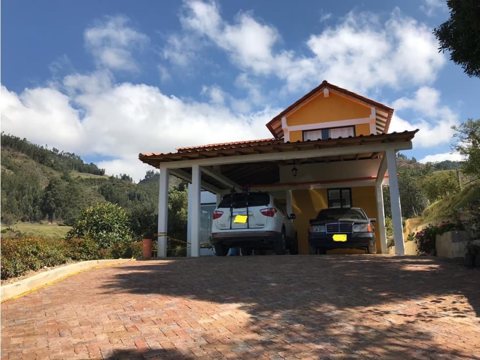 VENDO PAIPA LINDISIMA CASA CAMPESTRE AMOBLADA CON VISTA NATURALEZA - 1
