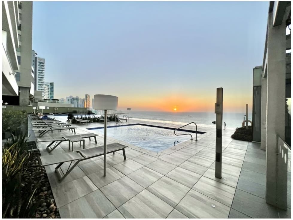 VENTA APARTAMENTO 1 ALCOBA EN BOCAGRANDE EDIFICIO H2 CARTAGENA - 1