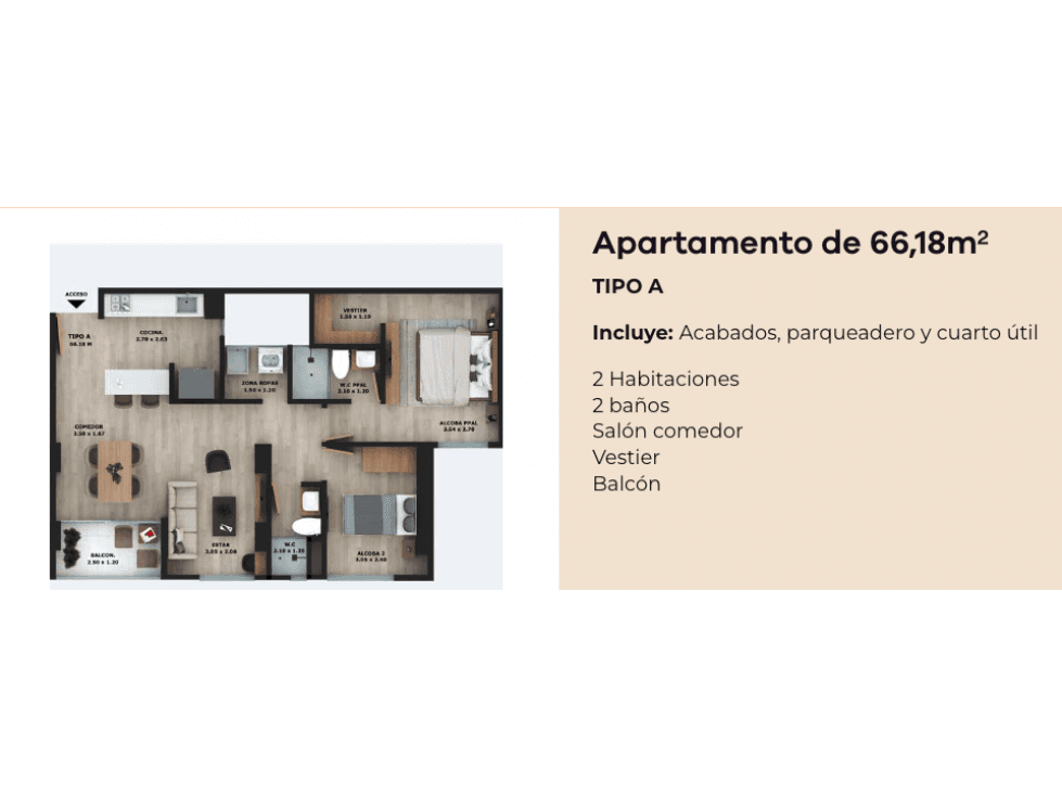 Venta de apartamento Primitiv - La Ceja - Cesión de derechos - 1