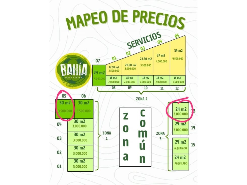 ALQUILO LOCALES COMERCIALES EN COMPLEJO DEPORTIVO - 1