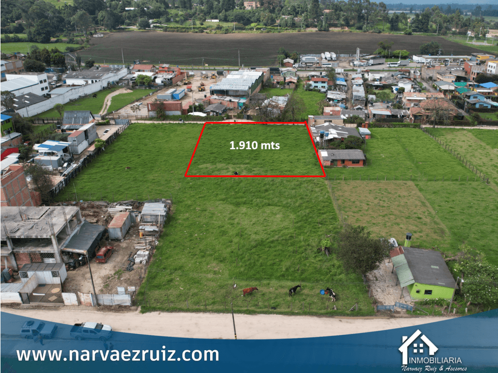 Vendo Lote de 1.910mts Tenjo Vereda La Punta - 1