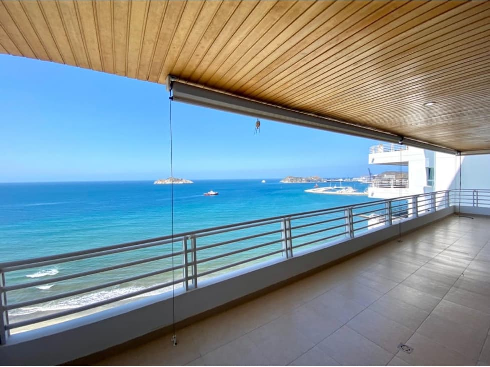 SE ARRIENDA APARTAMENTO EN PRIMERA LINEA DE PLAYA, LOS COCOS - 1