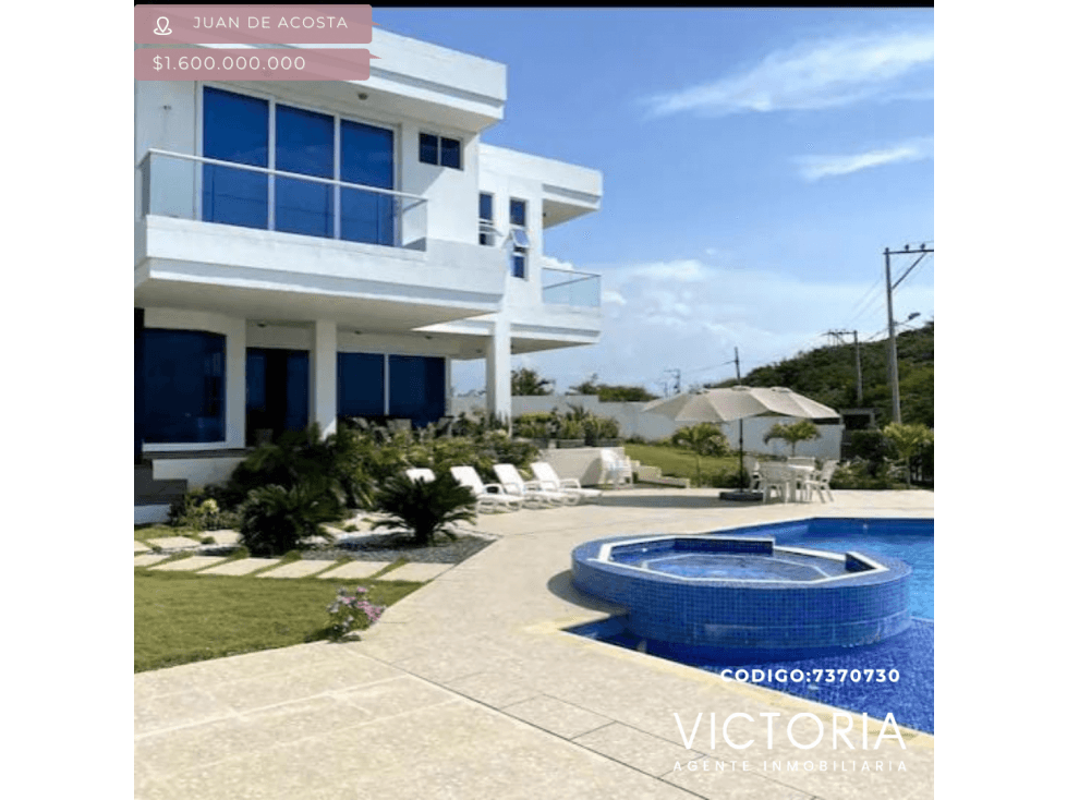 Venta de casa - Juan de Acosta - 1