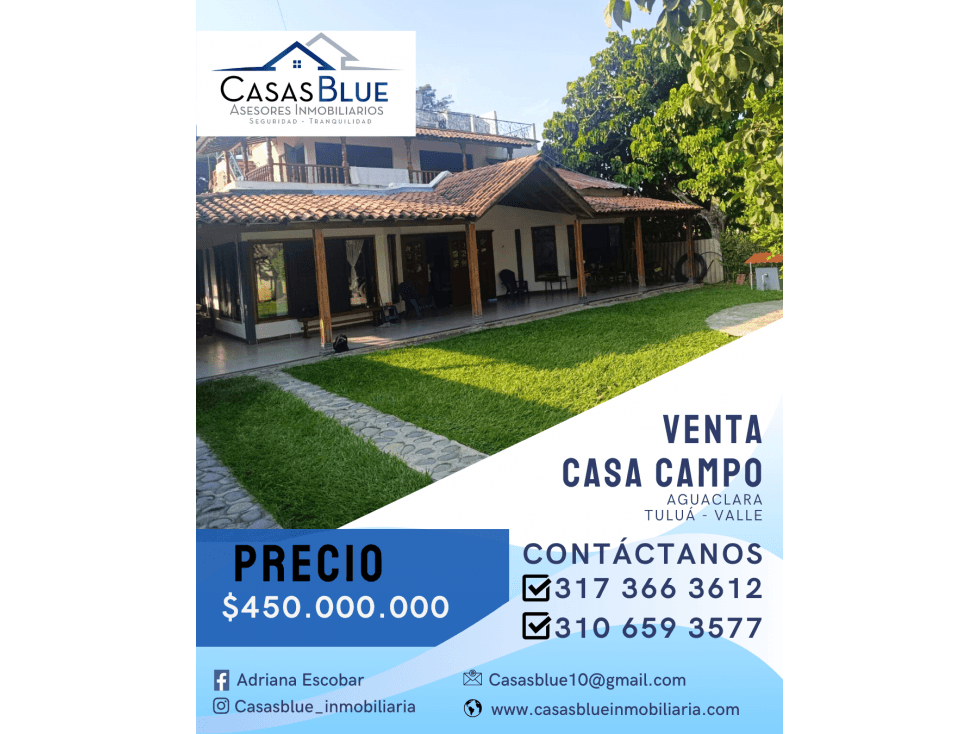 SE VENDE CASA DE CAMPO 2 PLANTAS CON TERRAZA AGUACLARA - 1