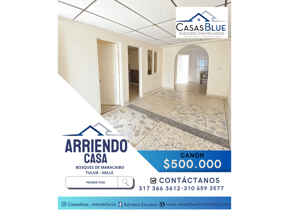 SE ARRIENDA CASA PRIMER PISO BOSQUES DE MARACAIBO - 1