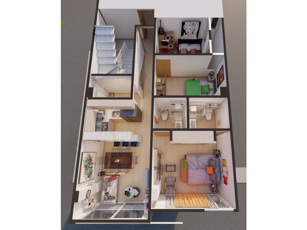 SE VENDE APARTAMENTO BARRIO MARSELLA - 1