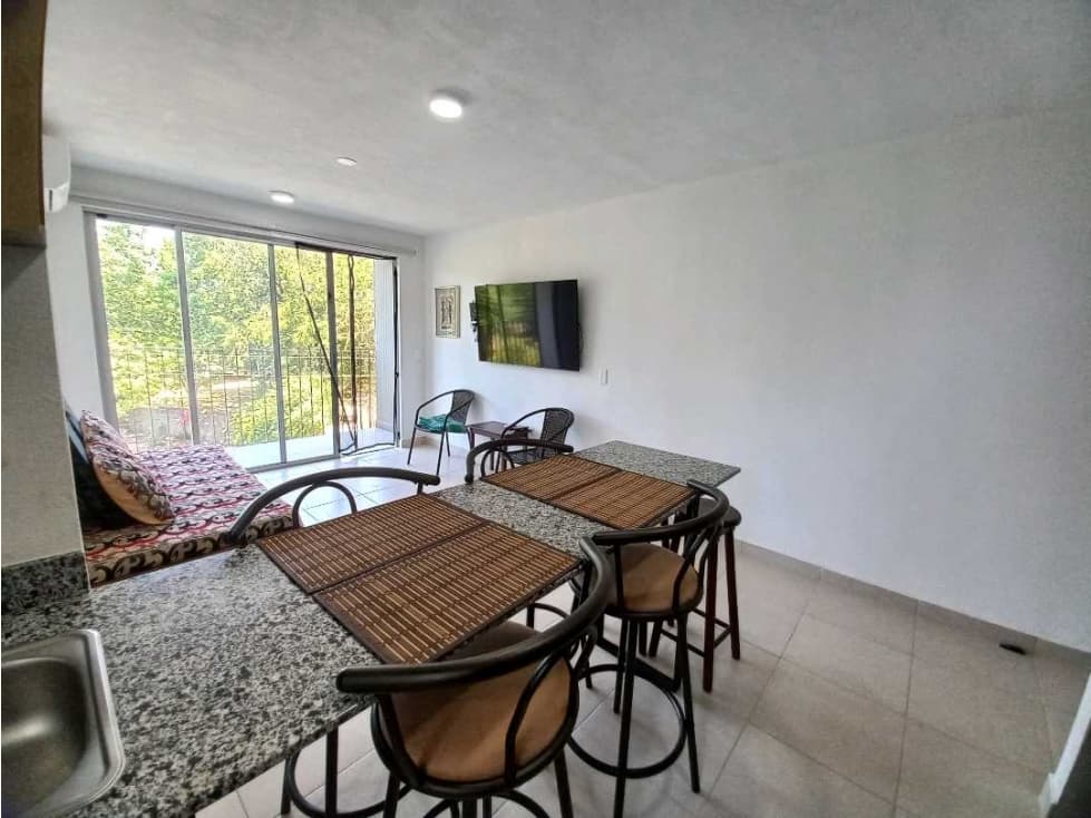 Apartamento amoblado para arriendo en Pozos Colorados - 1