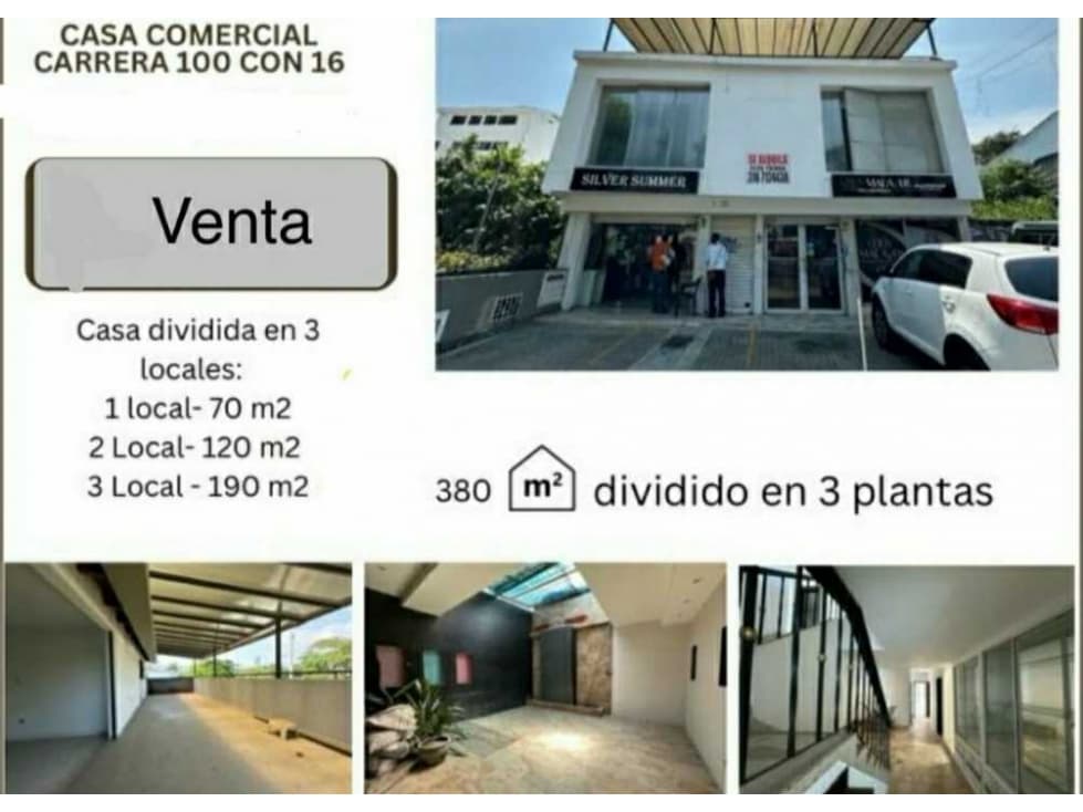 Casa comercial en alquiler ciudad jardín cali sur - 1