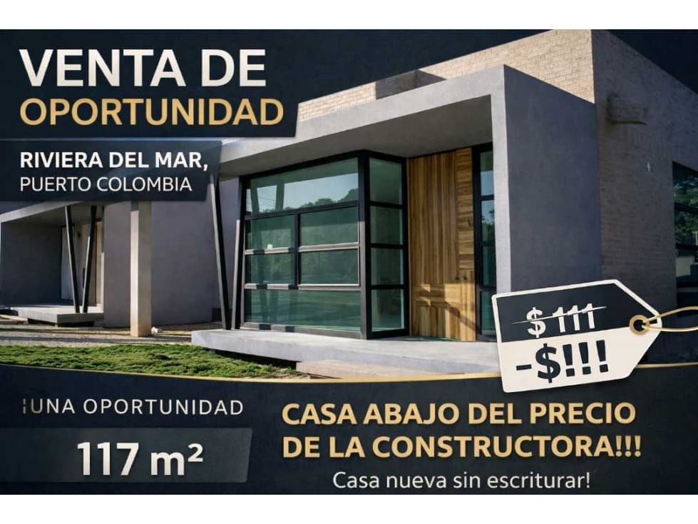 Casa en Venta (Via al mar Tubara Atlantici - 1