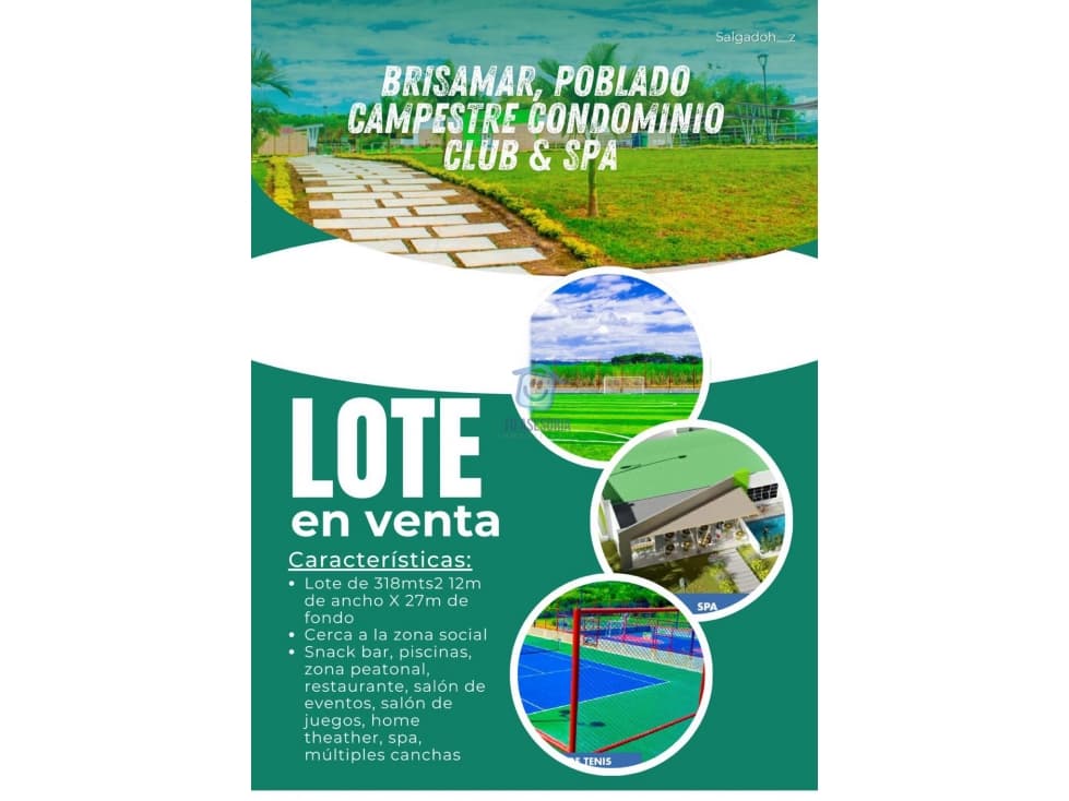 Lote en Brisamar ~ Poblado Campestre club y spa - 1