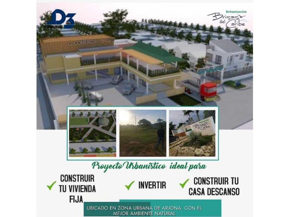 MARAVILLOSO PROYECTO EN VENTA LOTES URB BRISAS DEL CARIBE ARJONA BOL. - 1