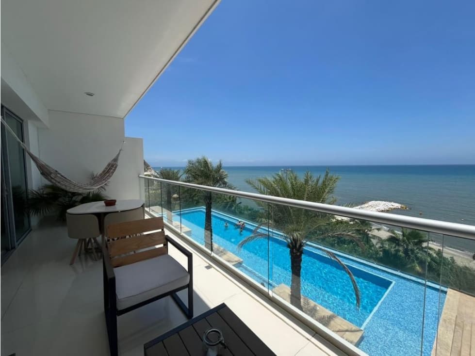 Arriendo apartamento en Ambar Oceanic - Playa Salguero, SMR - 1
