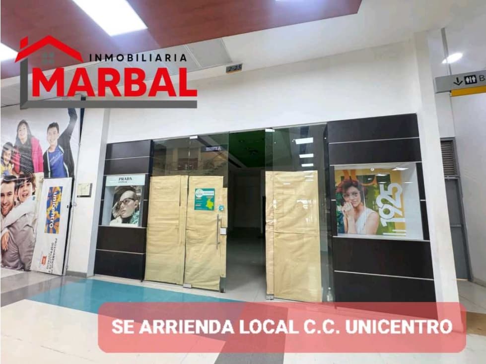 SE VENDE O SE ARRIENDA LOCAL CC UNICENTRO - 1