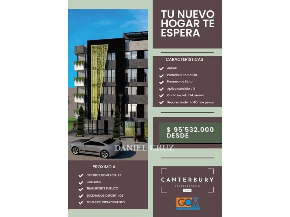 VENTA APARTAESTUDIOS SOBRE PLANOS - POPAYÁN - 1
