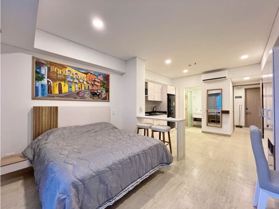 Venta aparta-suite AMOBLADA en Cartagena Beach Resort en Crespo - 1