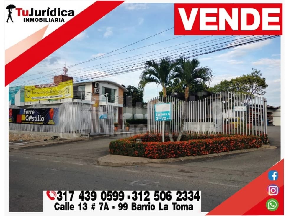 SE VENDE ESPECTACULAR BODEGA / LOTE - 1