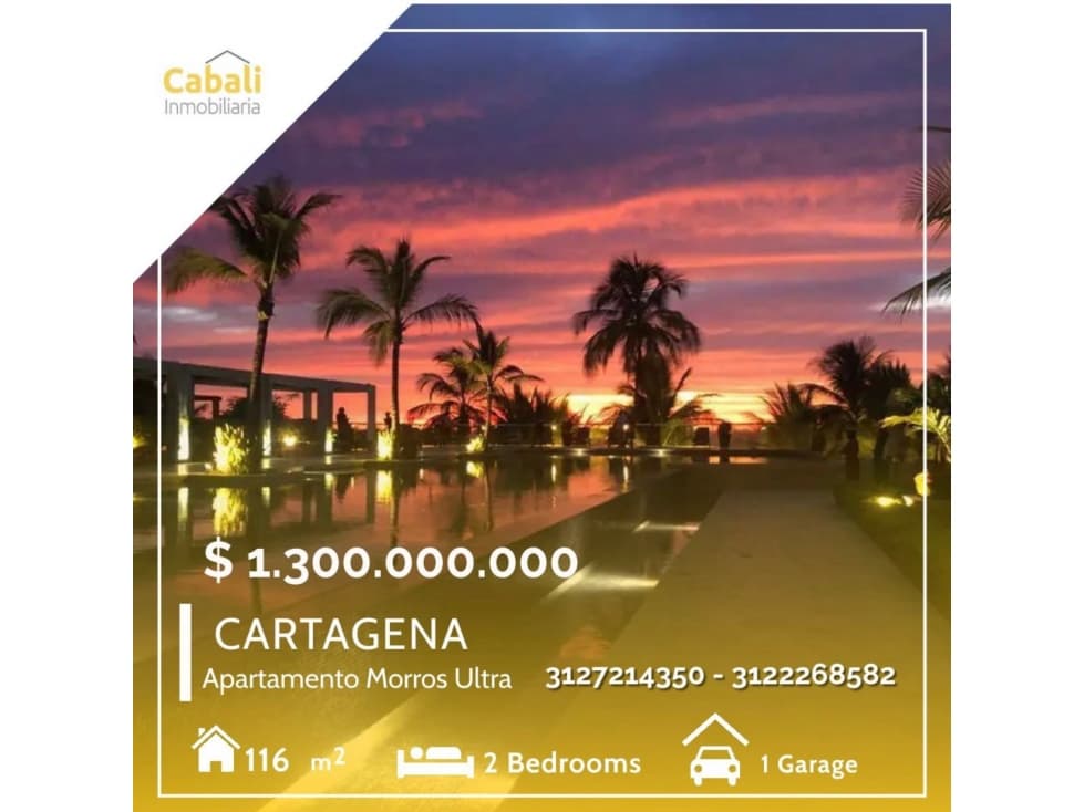 Venta de apartamento en Morros Ultra Zona Norte de Cartagena - 1