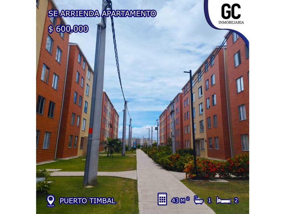 Se arrienda Apartamento / Puerto Timbal Soledad - 1