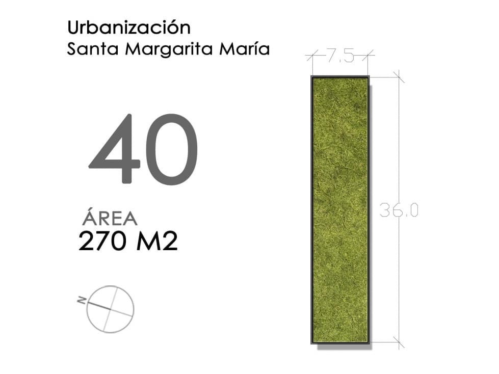 (LOTE #40) URBANIZACIÓN SANTA MARGARITA MARÍA - 1