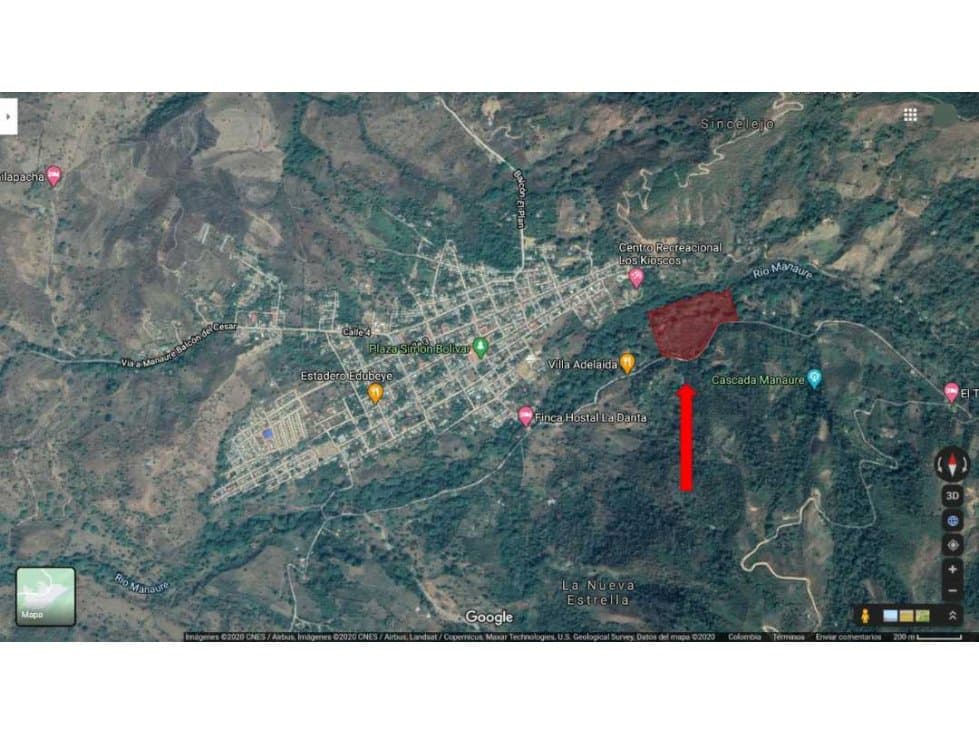 VENTA DE LOTE A ORILLAS DEL RIO MANAURE CÉSAR - 1